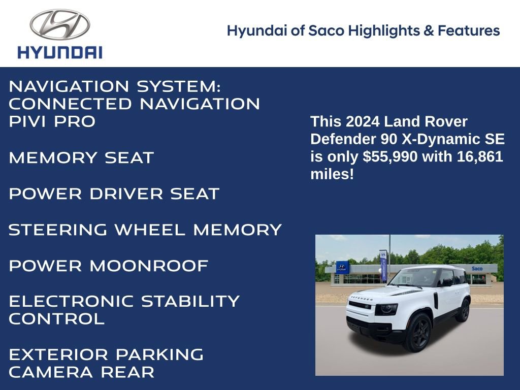 Used 2024 Land Rover Defender 90 X-Dynamic SE image 4