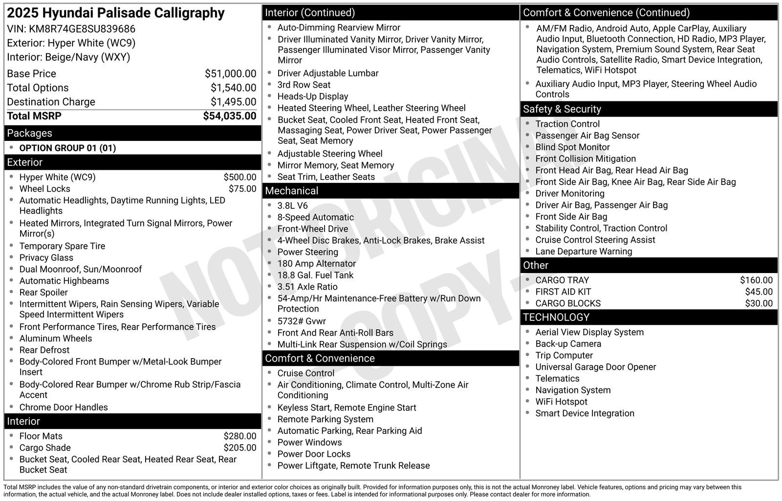 Used 2025 Hyundai Palisade Calligraphy FWD image 33