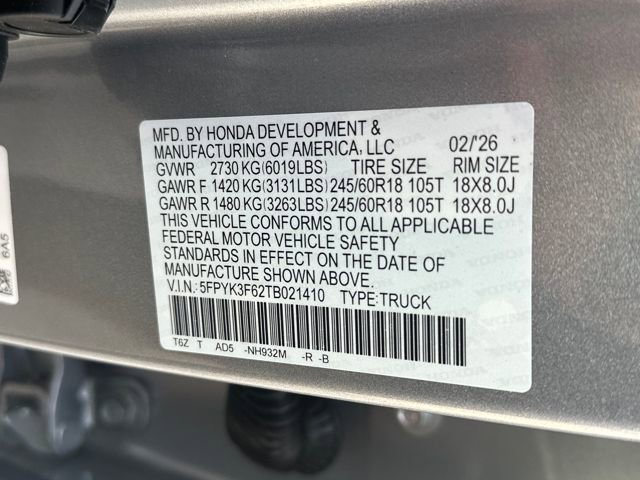 New 2026 Honda Ridgeline TrailSport image 30