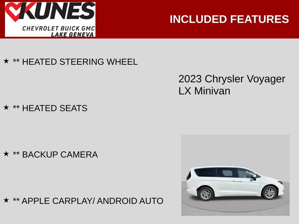 Used 2023 Chrysler Voyager LX FWD image 2