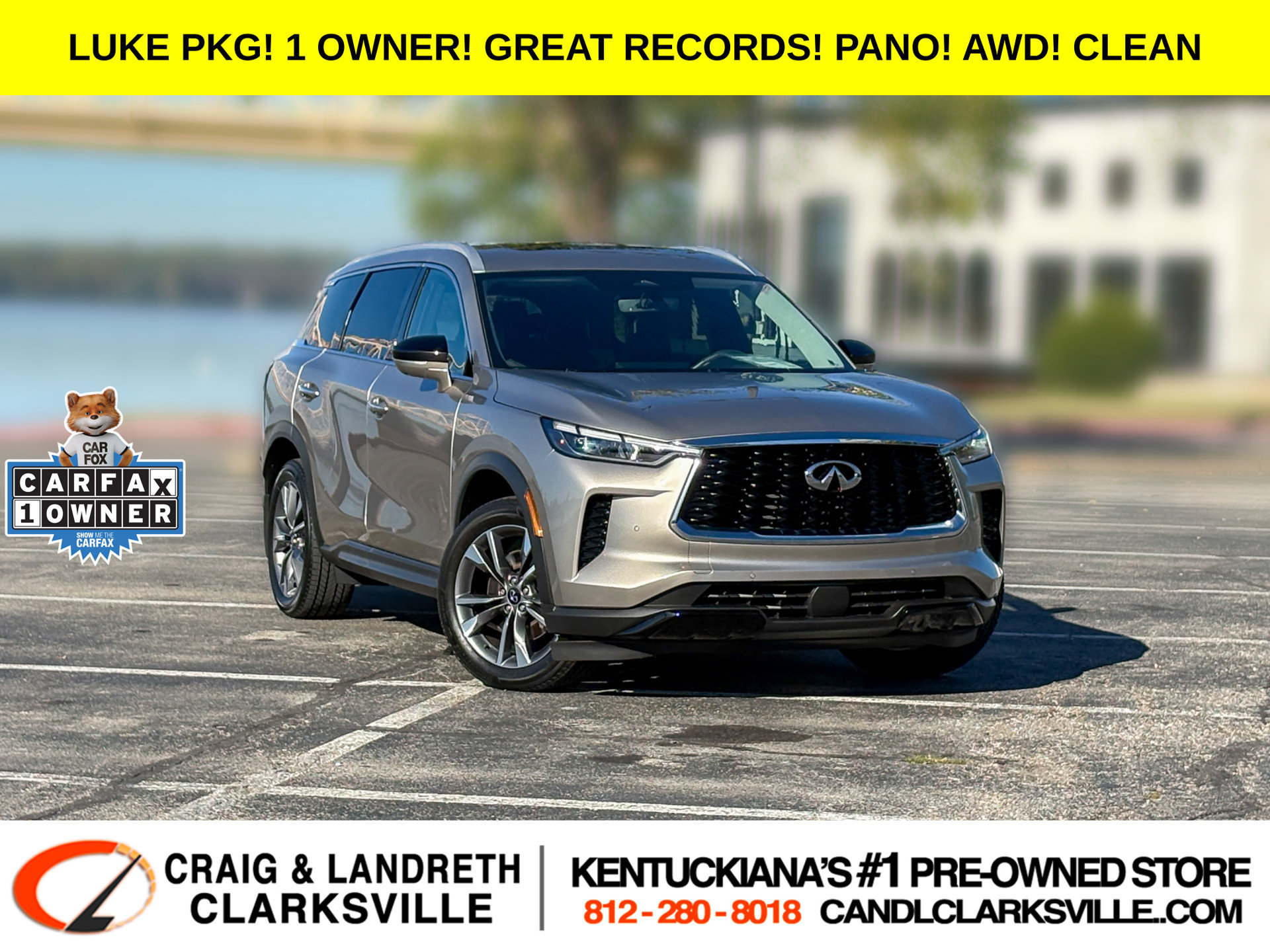 Used 2023 INFINITI QX60 Luxe w/ Cargo Package AWD/4WD image 1