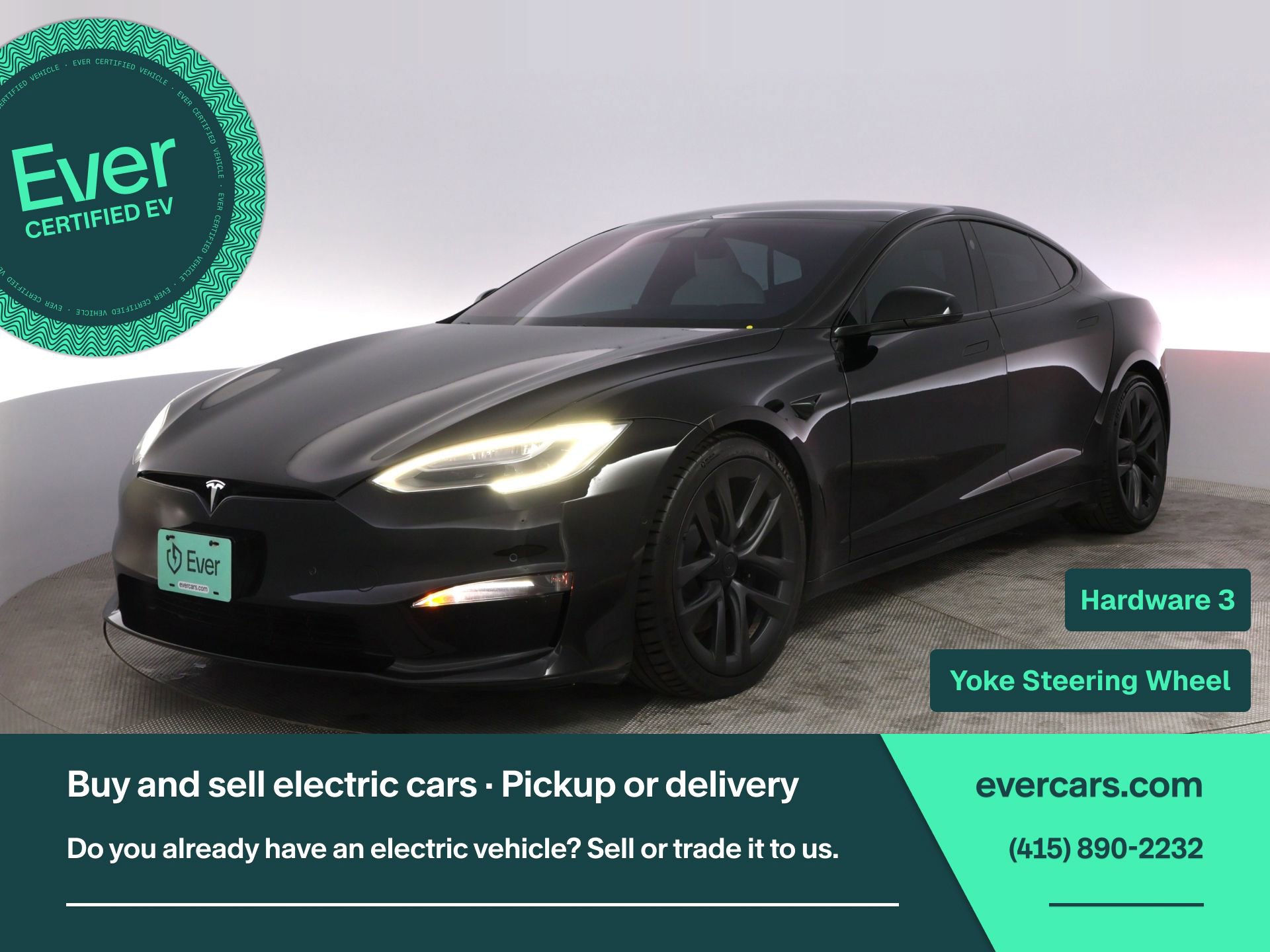 Used 2022 Tesla Model S Plaid AWD/4WD image 1