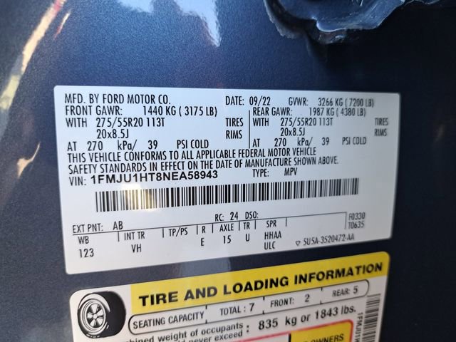 Certified 2022 Ford Expedition XLT RWD image 35