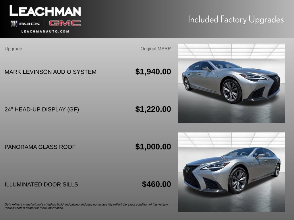 Used 2023 Lexus LS 500 F Sport w/ Cold Weather Package (CK) RWD image 11
