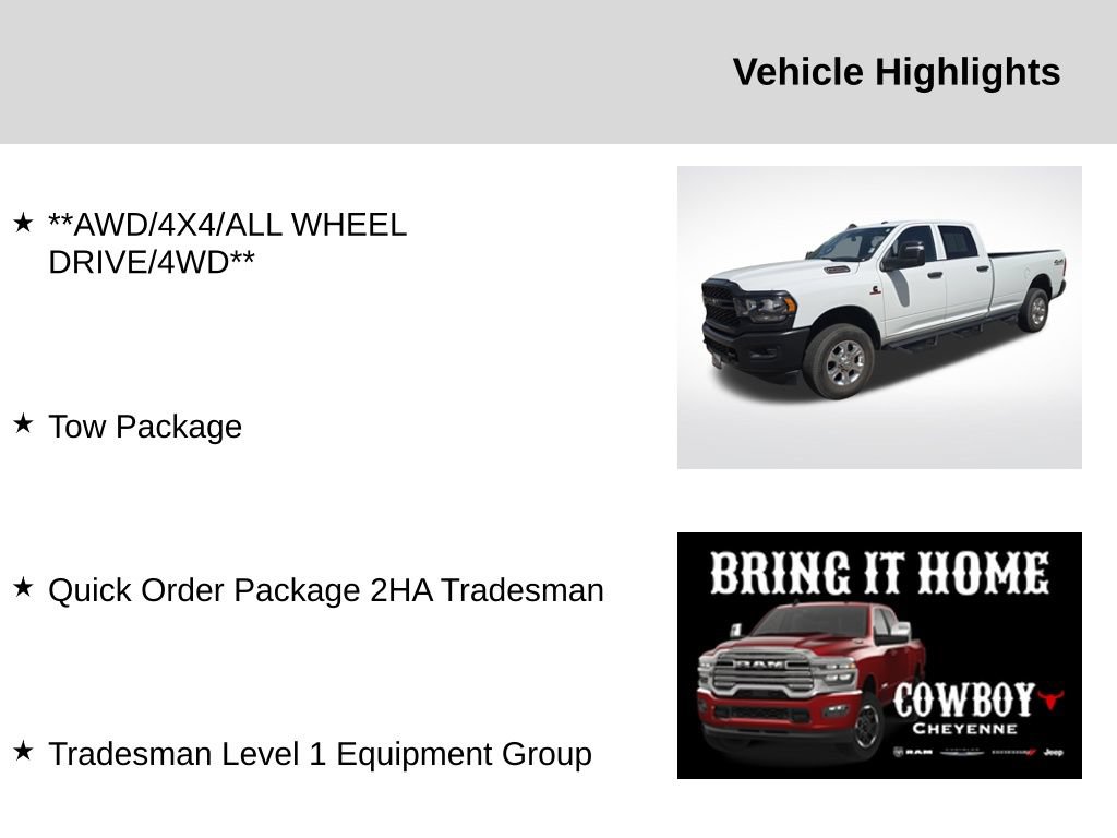 Used 2024 RAM 3500 Tradesman AWD/4WD image 2
