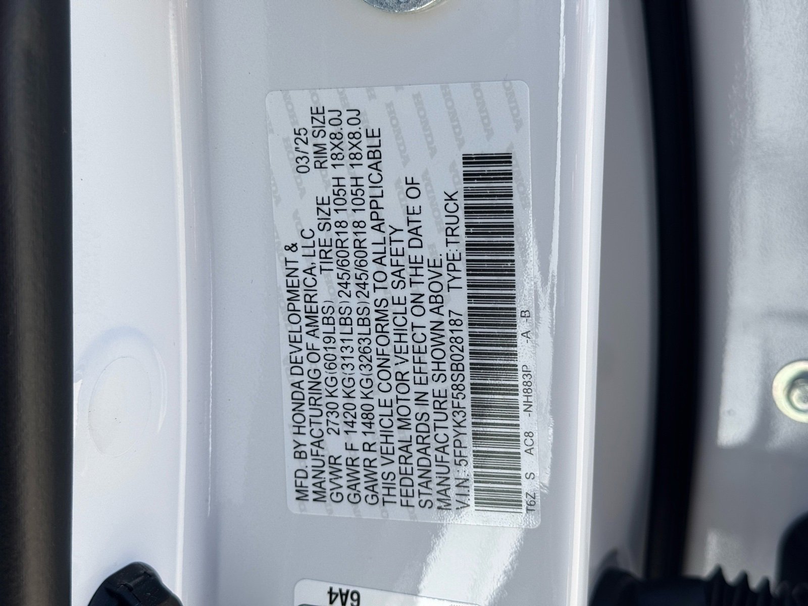 New 2025 Honda Ridgeline RTL image 20