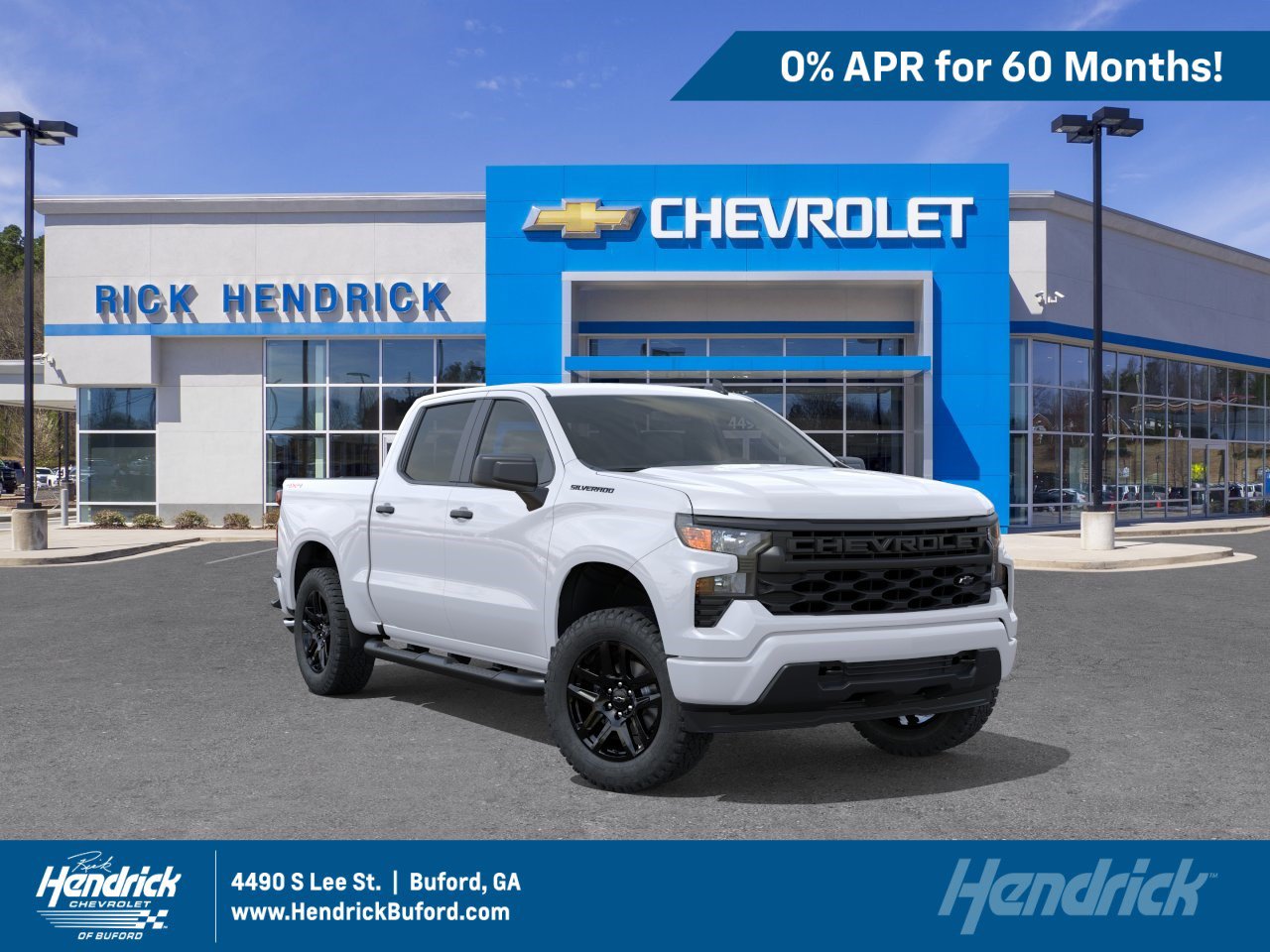 New 2026 Chevrolet Silverado 1500 Custom w/ Turbomax Blackout Package
