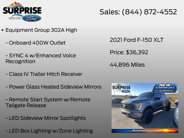 Used 2021 Ford F150 XLT w/ Equipment Group 302A High AWD/4WD image 7