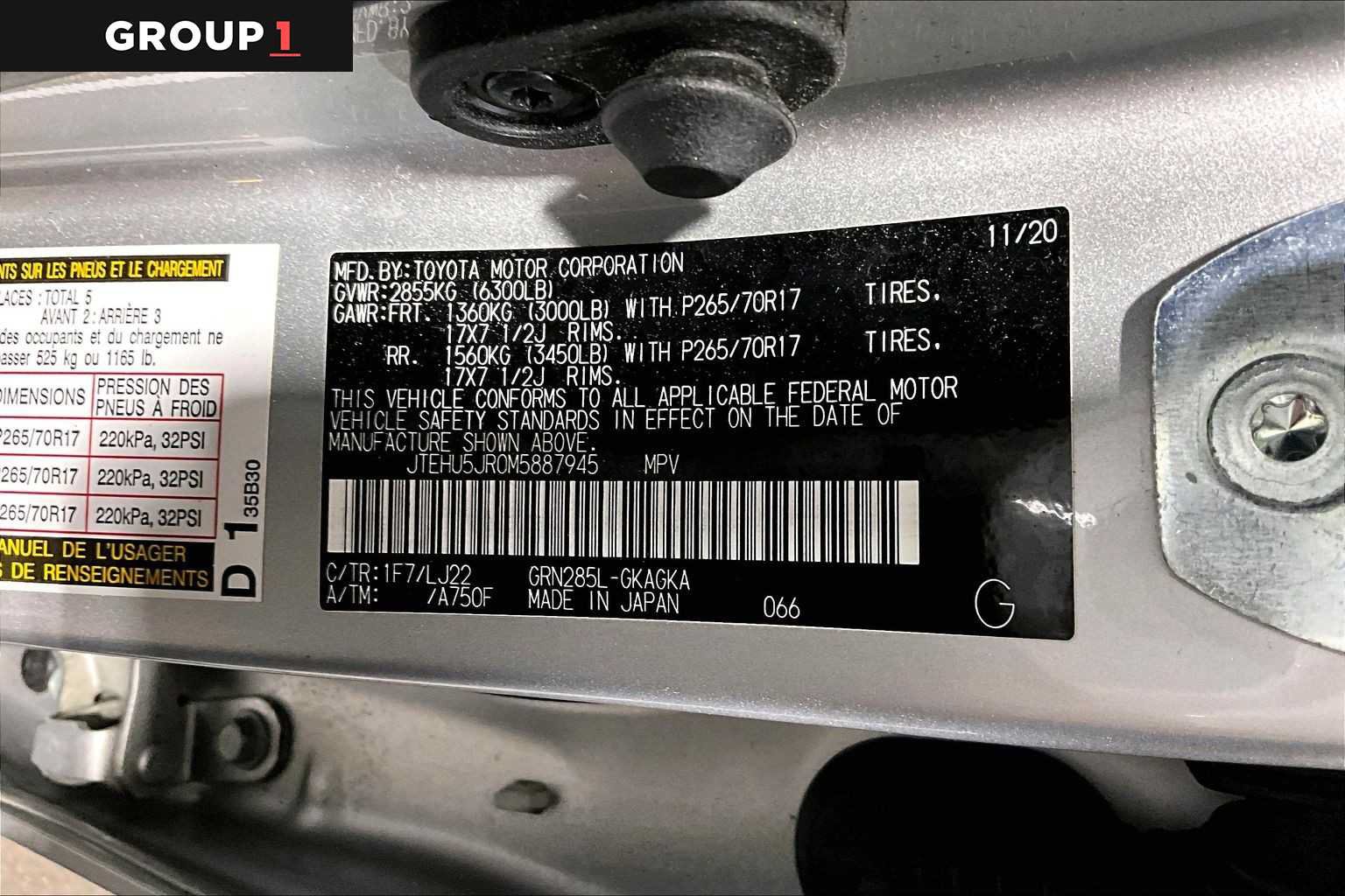 Certified 2021 Toyota 4Runner Venture AWD/4WD image 37