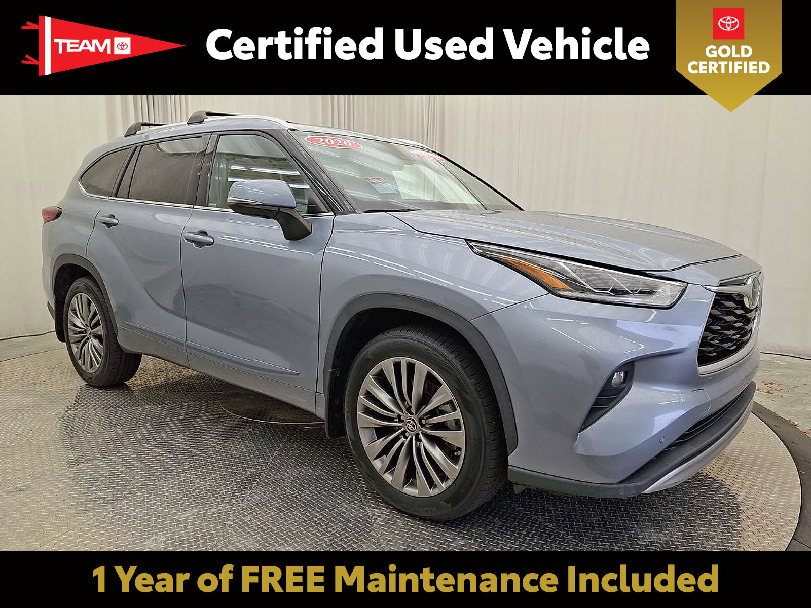 Certified 2020 Toyota Highlander Platinum