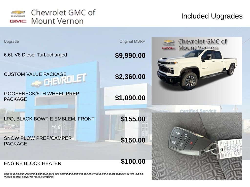 New 2025 Chevrolet Silverado 2500 Custom w/ Custom Value Package image 6