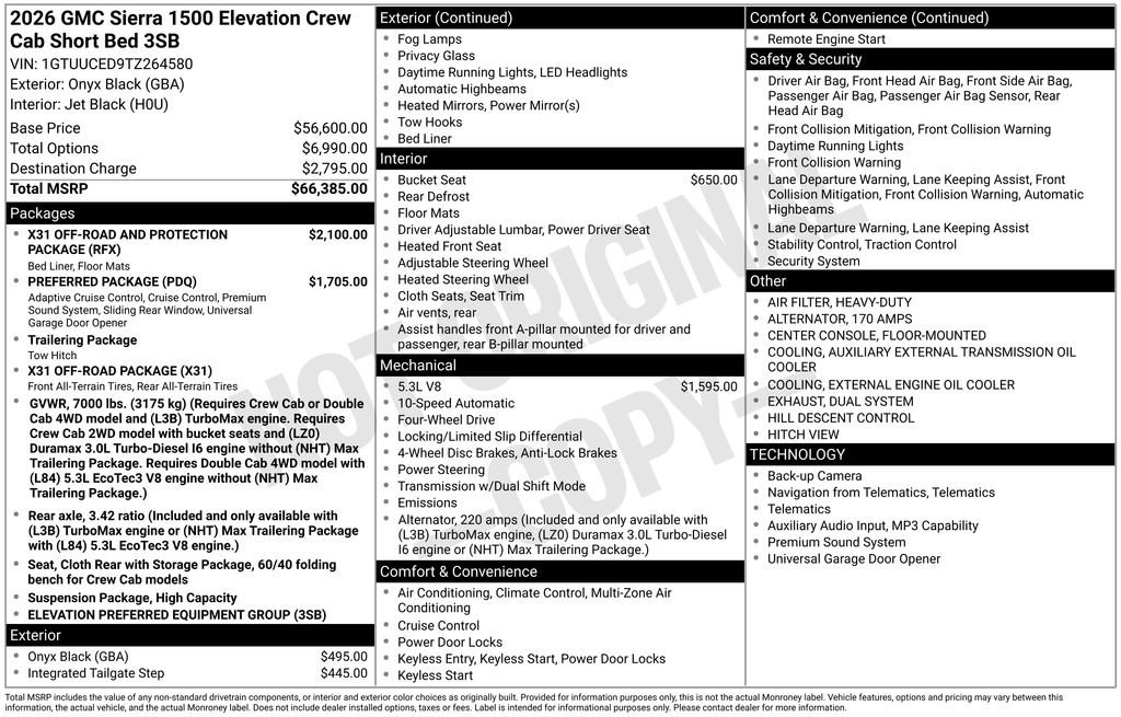 New 2026 GMC Sierra 1500 Elevation image 41