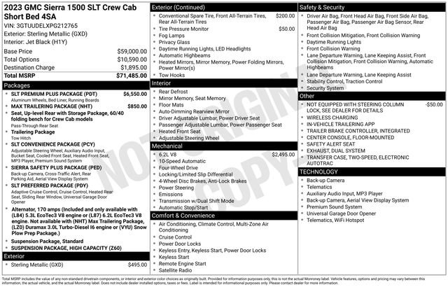 Used 2023 GMC Sierra 1500 SLT w/ SLT Premium Plus Package image 37