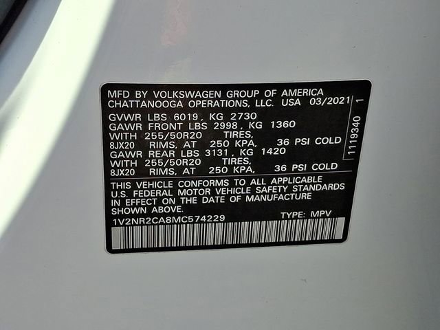 Used 2021 Volkswagen Atlas SE image 27