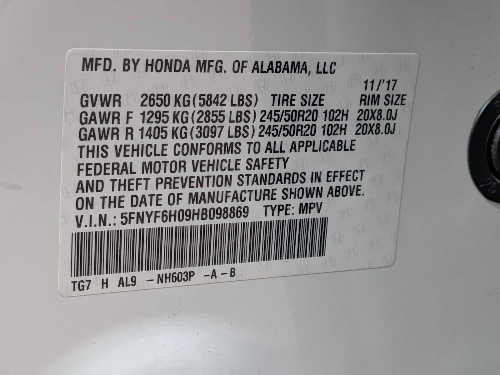 Used 2017 Honda Pilot Elite image 34