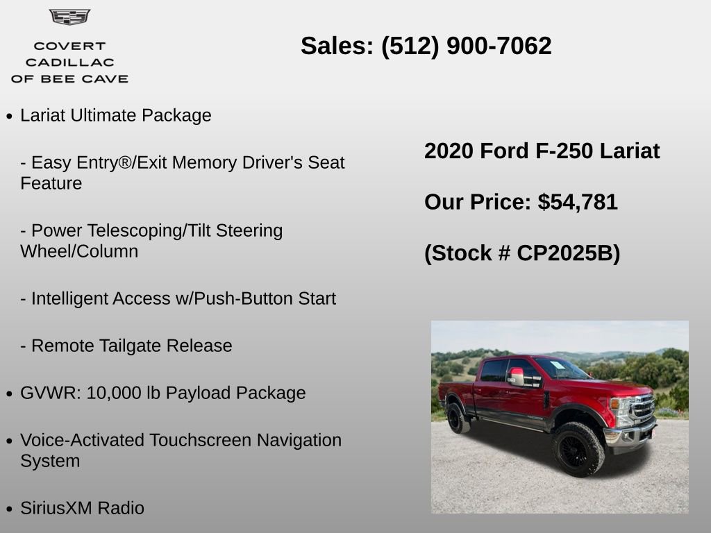 Used 2020 Ford F250 Lariat w/ Lariat Ultimate Package AWD/4WD image 18