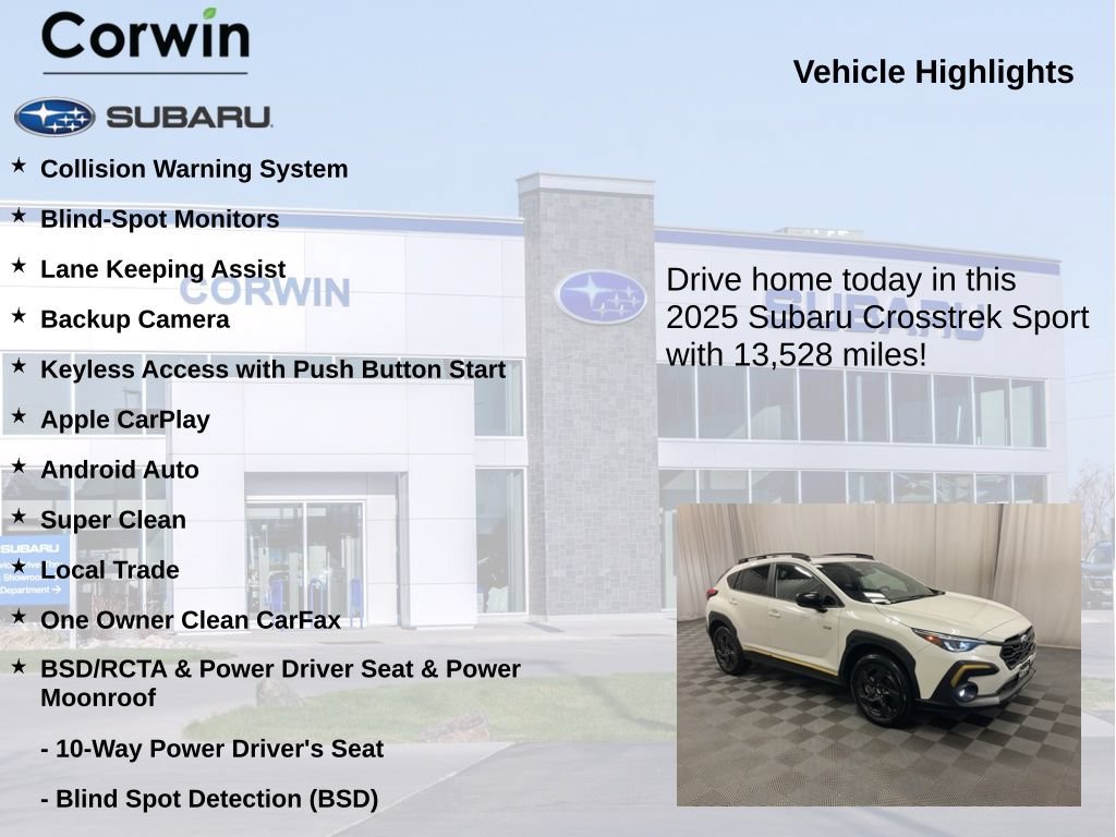 Used 2025 Subaru Crosstrek 2.5i Sport AWD/4WD image 6