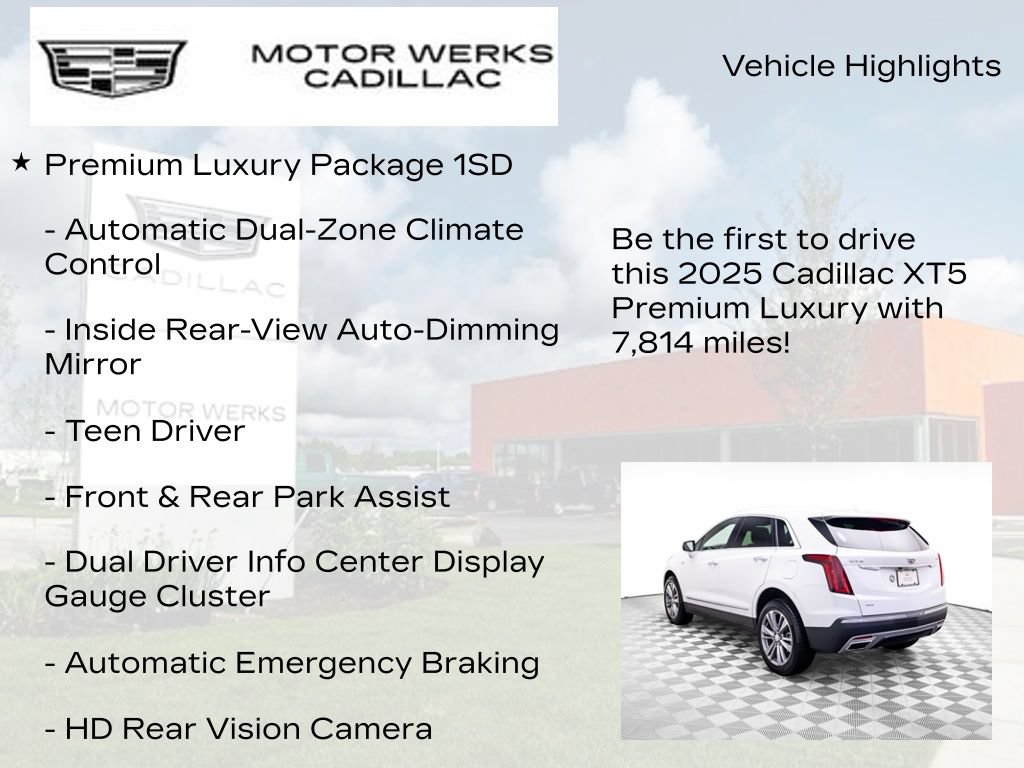 Certified 2025 Cadillac XT5 Premium Luxury AWD/4WD image 7