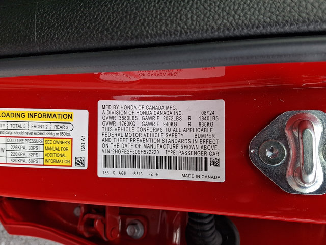 Certified 2025 Honda Civic Sport image 28