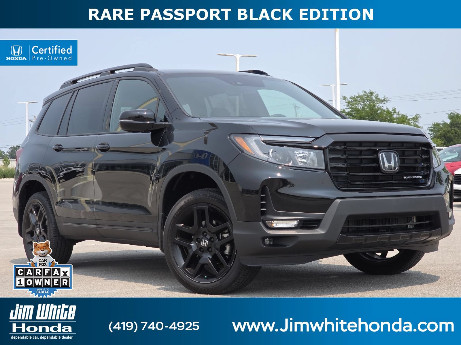 Certified 2024 Honda Passport Black Edition
