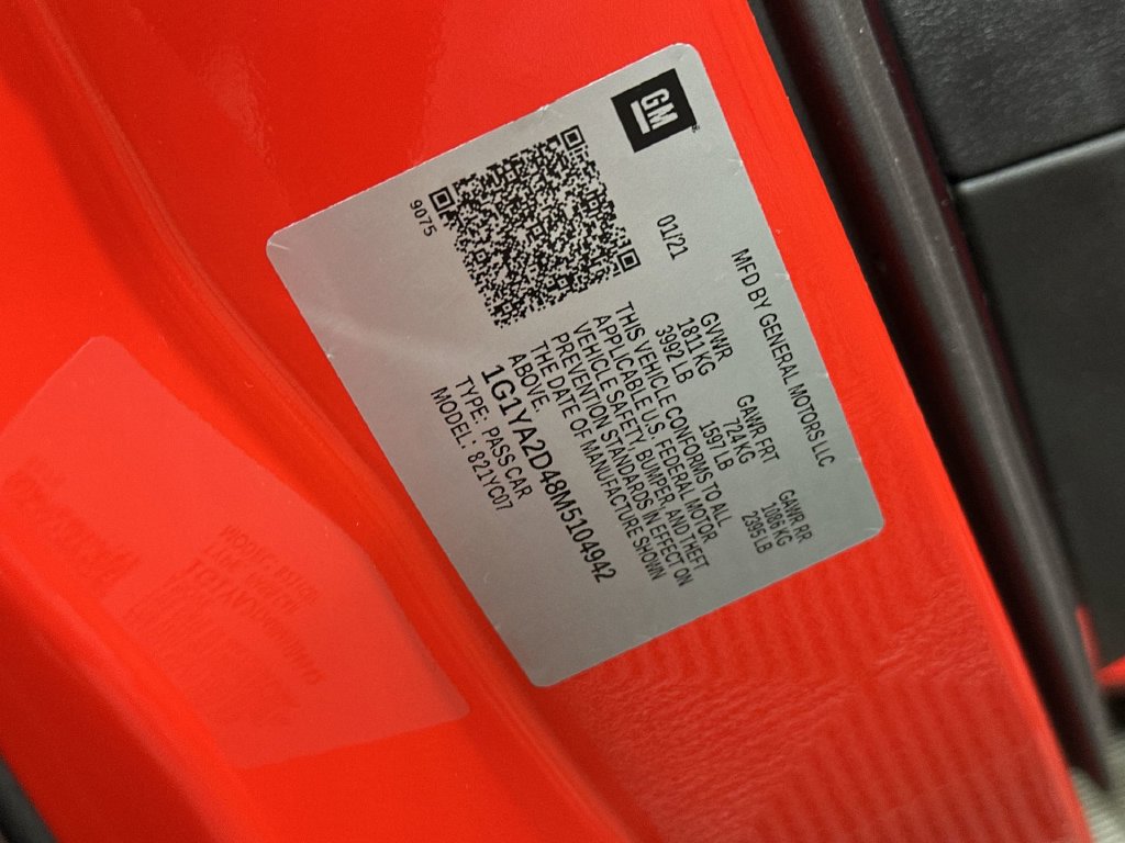 Used 2021 Chevrolet Corvette Stingray Coupe w/ Battery Protection Package RWD image 33
