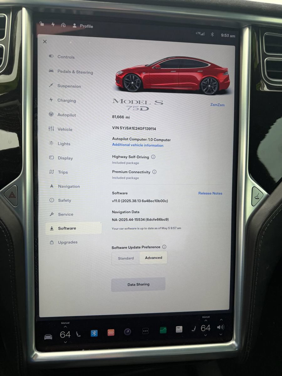 Used 2016 Tesla Model S 75D AWD/4WD image 20