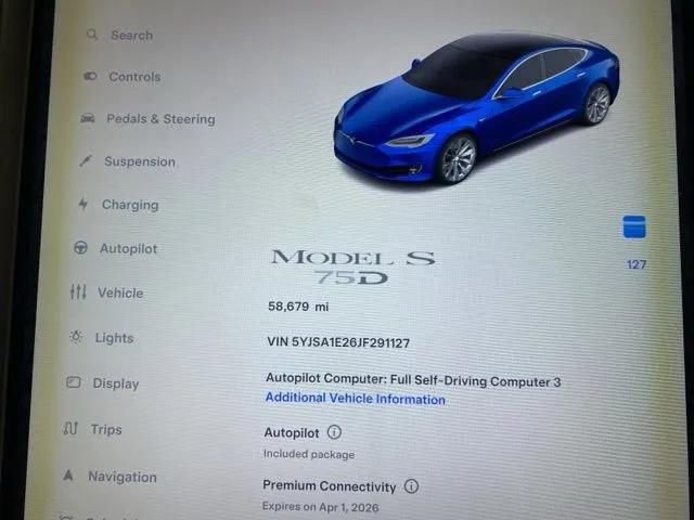 Used 2018 Tesla Model S 75D image 9