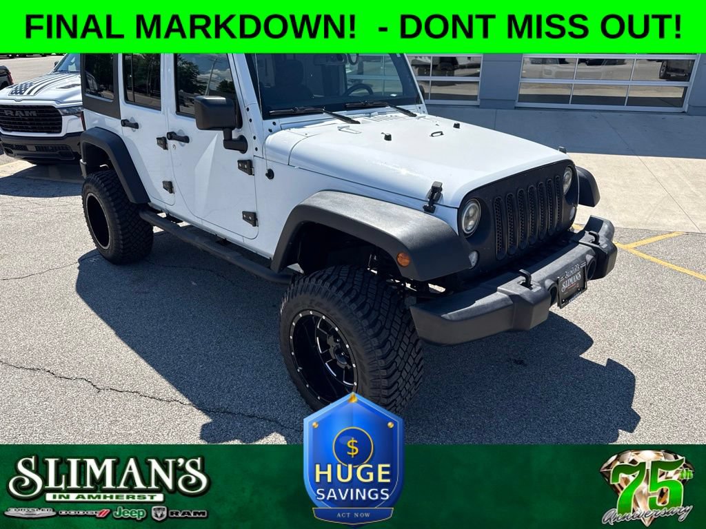 Used 2017 Jeep Wrangler Unlimited Sport w/ Quick Order Package 24S AWD/4WD image 1