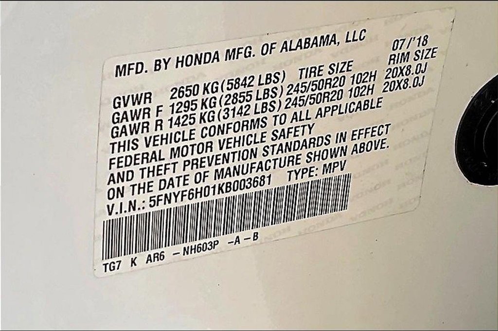 Used 2019 Honda Pilot Elite image 20