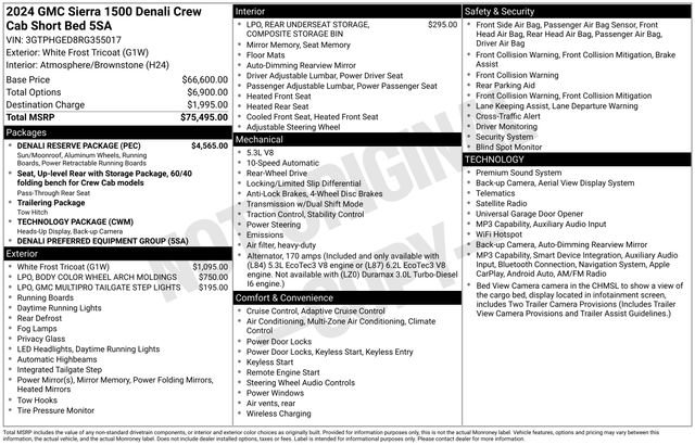 Used 2024 GMC Sierra 1500 Denali w/ Denali Reserve Package RWD image 17