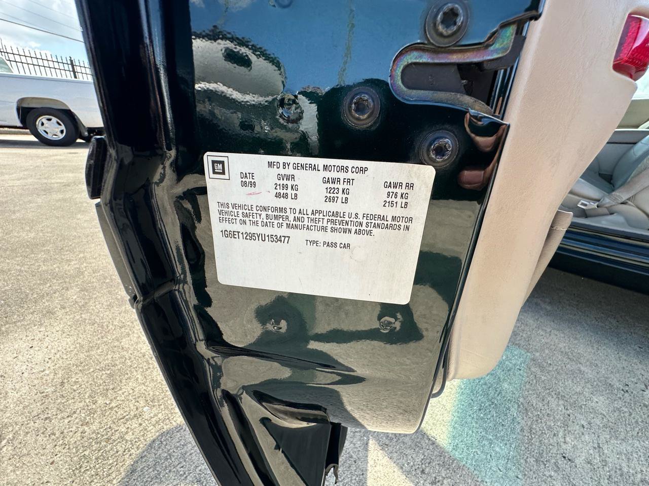 Used 2000 Cadillac Eldorado Touring FWD image 37