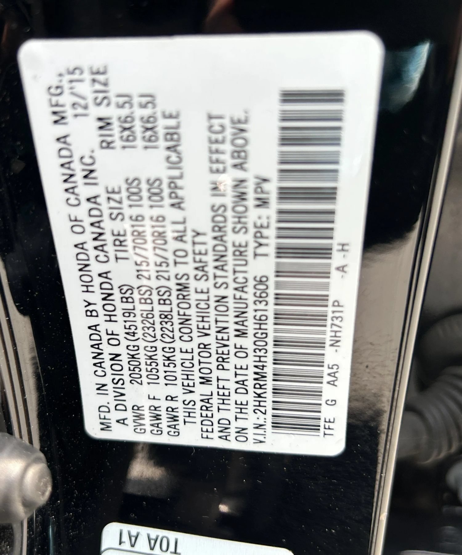 Used 2016 Honda CR-V LX image 21