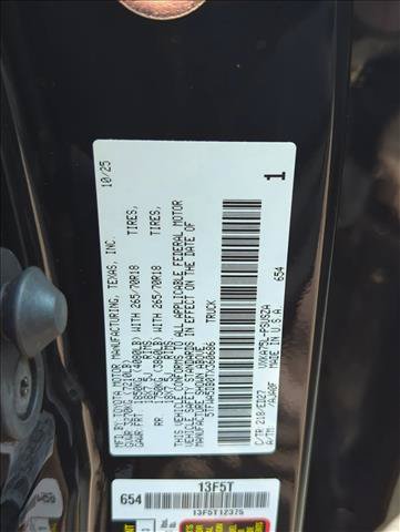 Certified 2026 Toyota Tundra SR5 w/ TRD Rally Package AWD/4WD image 26