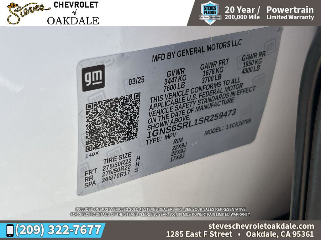 Used 2025 Chevrolet Tahoe Premier AWD/4WD image 39