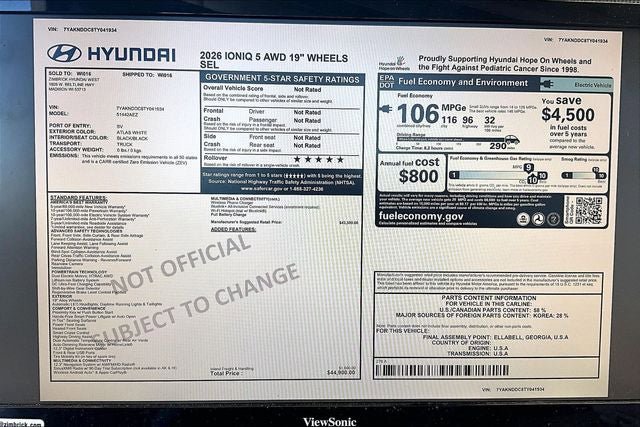 New 2026 Hyundai Ioniq 5 SEL AWD/4WD image 18