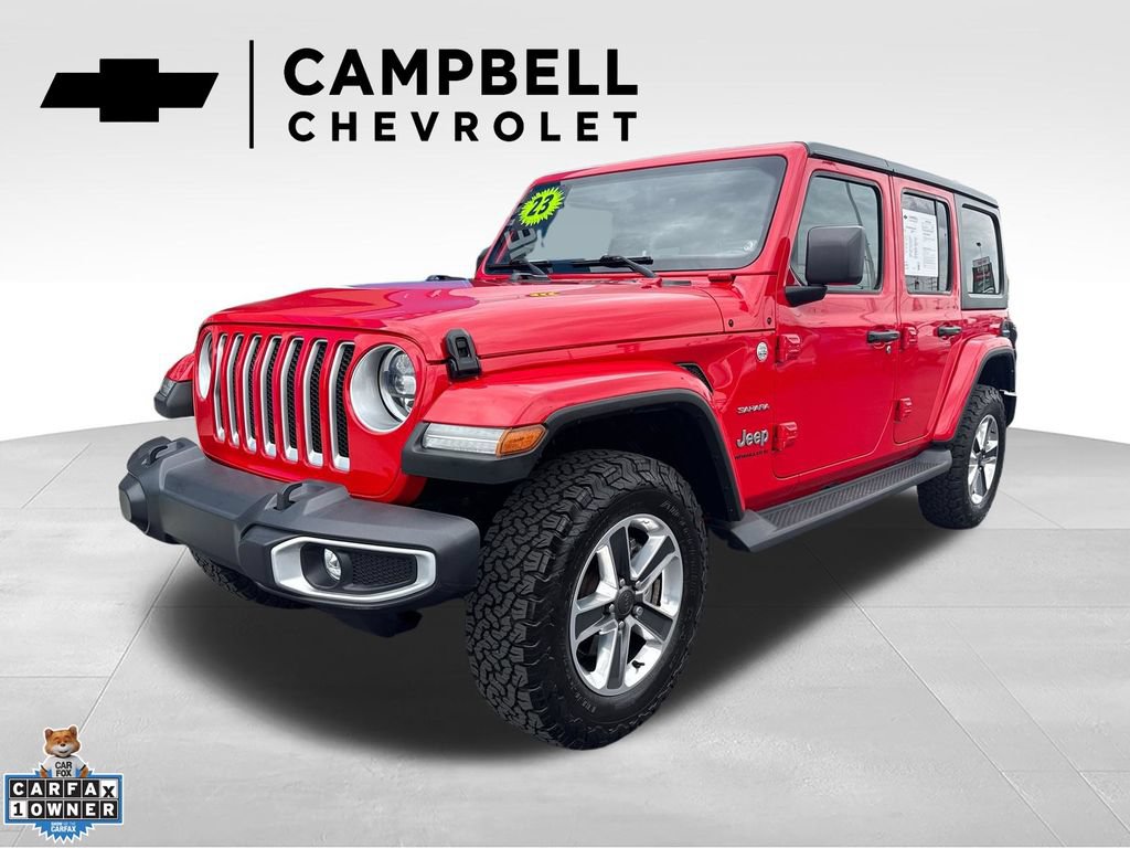 Used 2023 Jeep Wrangler Unlimited Sahara w/ LED Lighting Group