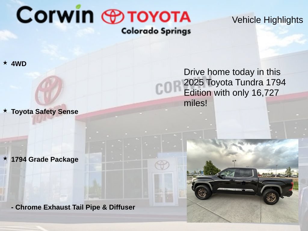 Used 2025 Toyota Tundra 1794 Edition AWD/4WD image 7
