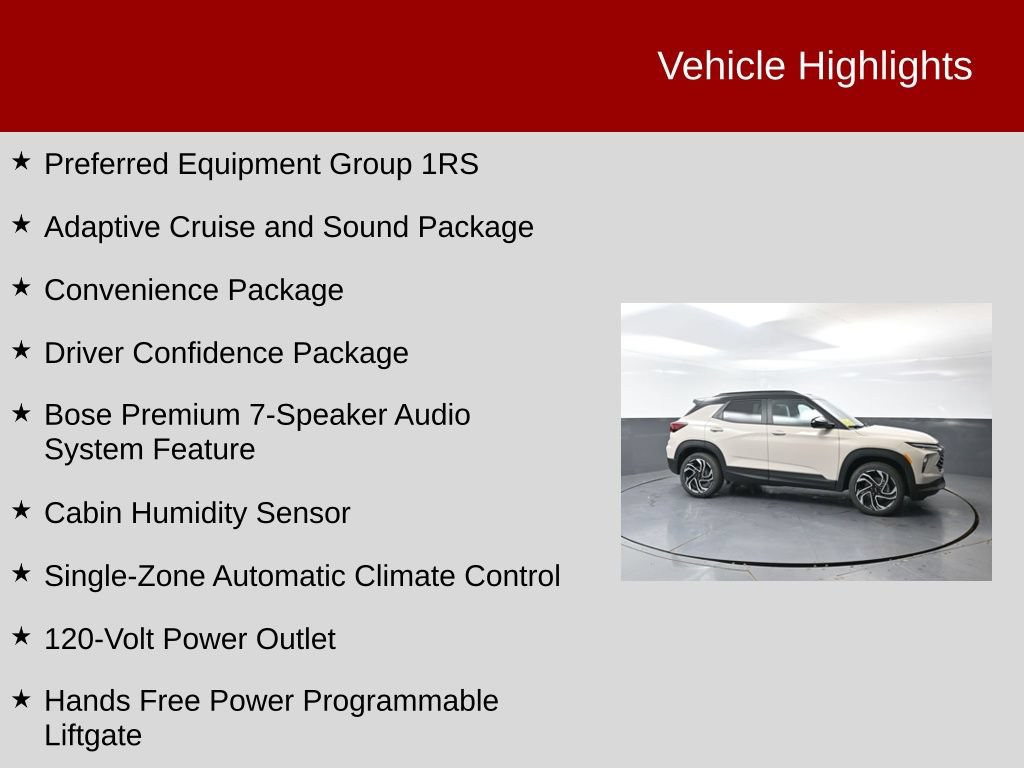 New 2026 Chevrolet TrailBlazer RS w/ Convenience Package AWD/4WD image 2