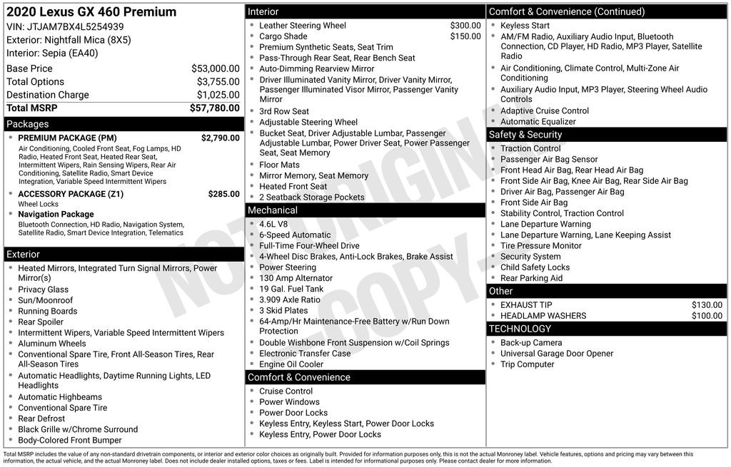 Used 2020 Lexus GX 460 Premium w/ Premium Package image 63