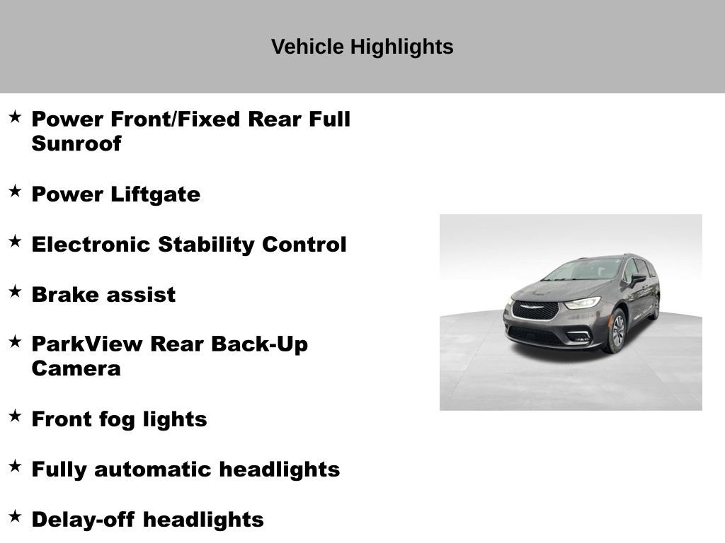 Used 2021 Chrysler Pacifica Touring-L w/ Uconnect Theater Family Group image 45