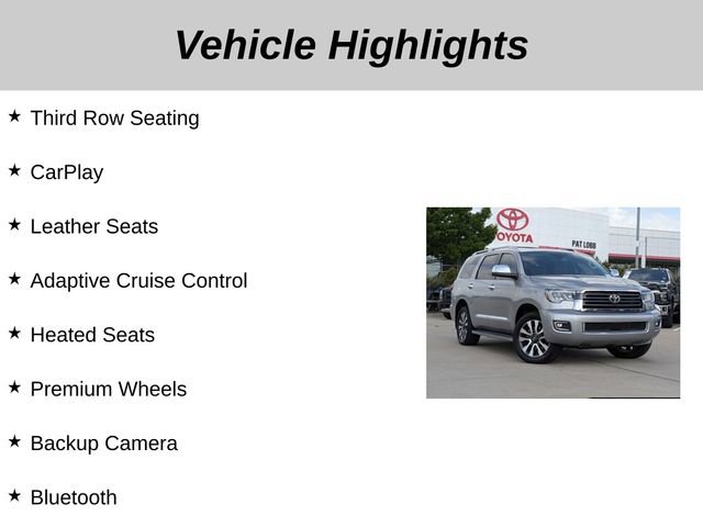 Used 2018 Toyota Sequoia Limited w/ Safety & Convenience Package image 5