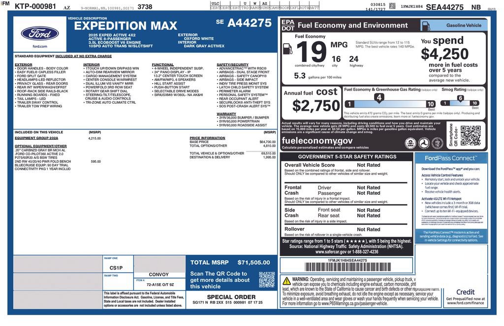 Certified 2025 Ford Expedition Max Active RWD image 5