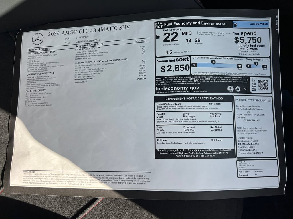 New 2026 Mercedes-Benz GLC 43 AMG 4MATIC image 36
