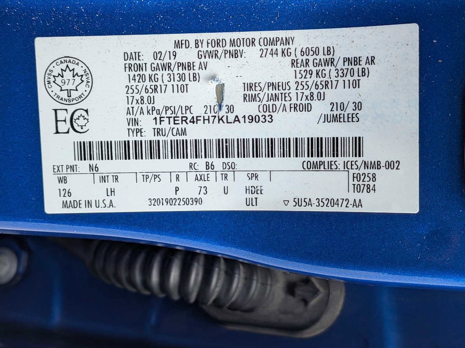 Certified 2019 Ford Ranger XLT w/ Equipment Group 302A Luxury AWD/4WD image 35