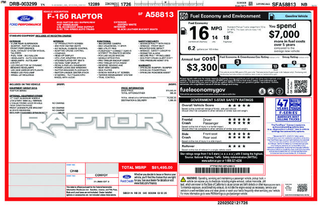 Used 2025 Ford F150 Raptor AWD/4WD image 5