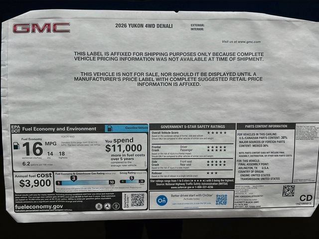 New 2026 GMC Yukon Denali w/ Denali Reserve Package AWD/4WD image 21