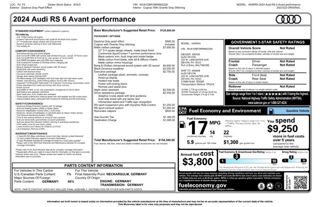 Used 2024 Audi RS 6 performance image 12