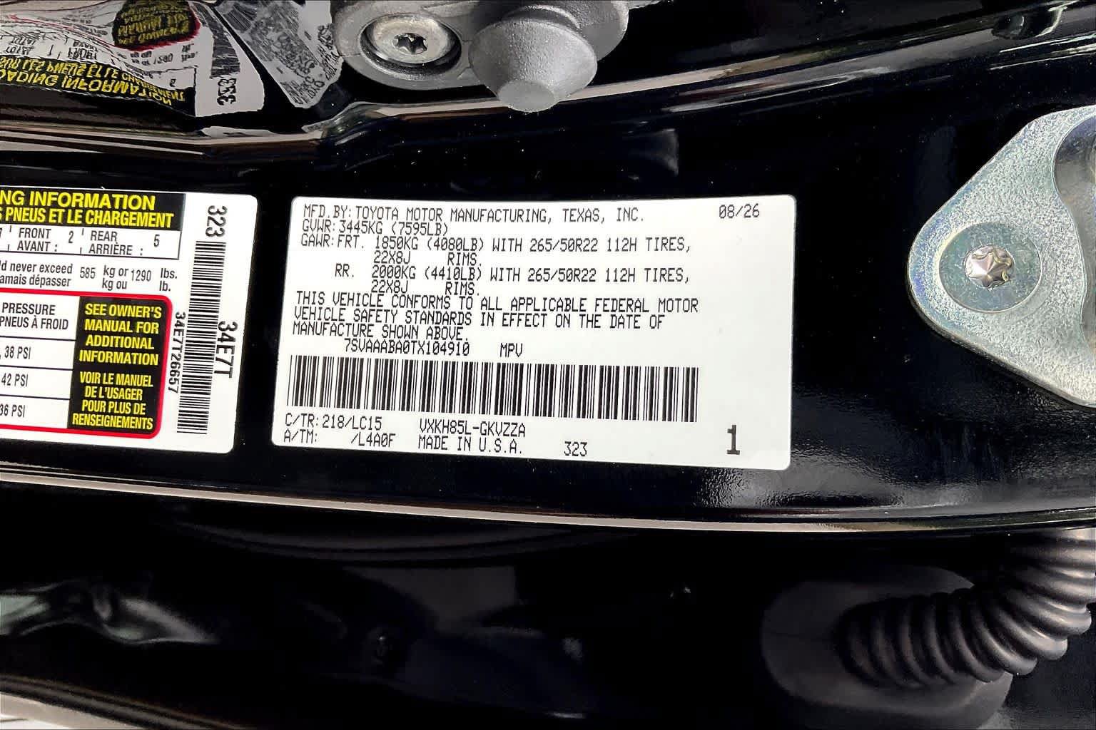New 2026 Toyota Sequoia Capstone AWD/4WD image 19