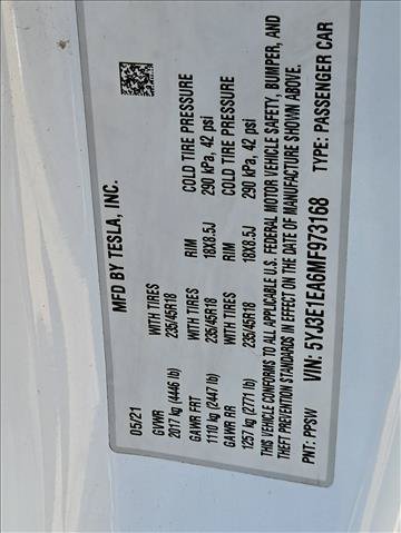 Used 2021 Tesla Model 3 Standard Range Plus RWD image 15