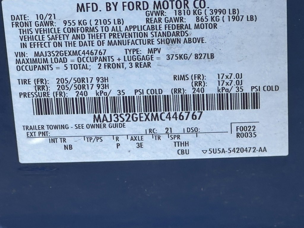 Used 2021 Ford EcoSport SE w/ SE Appearance Package image 38